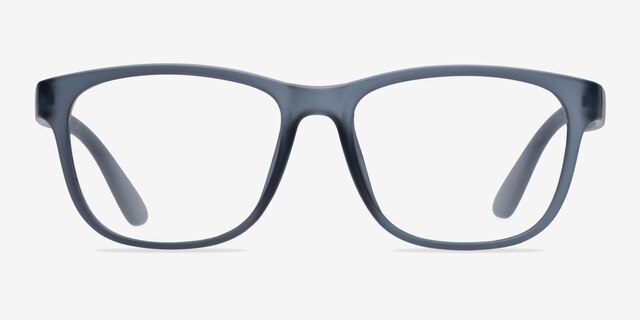 Milo Matte Gray PlastiqueMontures de lunettes de vue d'EyeBuyDirect, Vue de Face