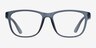 Milo Matte Gray PlastiqueMontures de lunettes de vue d'EyeBuyDirect, Vue de Face
