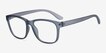Milo Matte Gray PlasticEyeglass Frames from EyeBuyDirect, Angle View