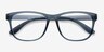 Milo Matte Gray PlastiqueMontures de lunettes de vue d'EyeBuyDirect, Vue Rapprochée