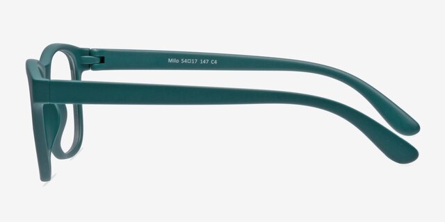 Milo Matte Green PlasticEyeglass Frames from EyeBuyDirect, Side View