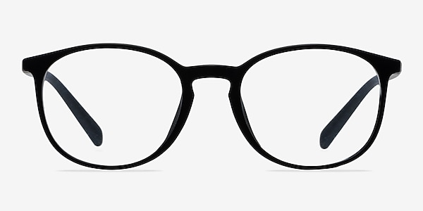 Dinah Matte Black Plastic Eyeglass Frames