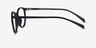 Dinah Matte Black PlastiqueMontures de lunettes de vue d'EyeBuyDirect, Vue de Côté