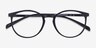 Dinah Matte Black PlastiqueMontures de lunettes de vue d'EyeBuyDirect, Vue Rapprochée