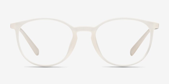 Dinah White Plastic Eyeglass Frames from EyeBuyDirect