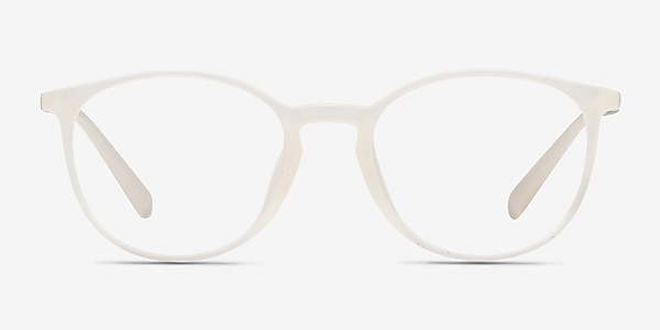 Dinah White Plastic Eyeglass Frames