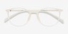 Dinah Matte White PlastiqueMontures de lunettes de vue d'EyeBuyDirect, Vue Rapprochée