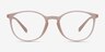 Dinah Matte Pink PlasticEyeglass Frames from EyeBuyDirect, Front View