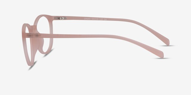 Dinah Matte Pink PlasticEyeglass Frames from EyeBuyDirect, Side View