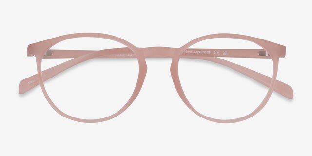 Dinah Matte Pink PlasticEyeglass Frames from EyeBuyDirect, Closed View