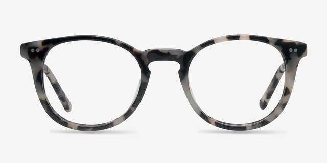 Aurora Flecked Ivory AcetateEyeglass Frames from EyeBuyDirect, Front View