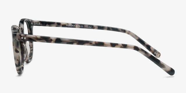 Aurora Flecked Ivory AcetateEyeglass Frames from EyeBuyDirect, Side View