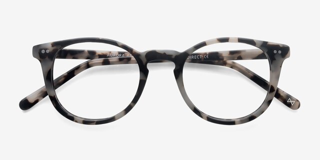 Aurora Flecked Ivory AcetateEyeglass Frames from EyeBuyDirect, Closed View