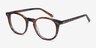 Aurora Marbled Havana AcetateEyeglass Frames from EyeBuyDirect, Angle View