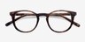 Aurora Marbled Havana AcetateEyeglass Frames from EyeBuyDirect, Closed View