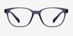 Moody Matte Gray PlasticEyeglass Frames from EyeBuyDirect, Front View