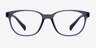 Moody Matte Gray PlastiqueMontures de lunettes de vue d'EyeBuyDirect, Vue de Face