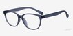 Moody Matte Gray PlasticEyeglass Frames from EyeBuyDirect, Angle View