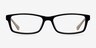 Amoure Black & Ivory AcetateEyeglass Frames from EyeBuyDirect, Front View