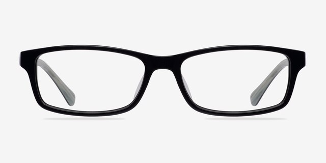 Amoure Black AcetateEyeglass Frames from EyeBuyDirect, Front View