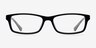 Amoure Black AcetateEyeglass Frames from EyeBuyDirect, Front View