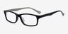 Amoure Black AcetateEyeglass Frames from EyeBuyDirect, Angle View