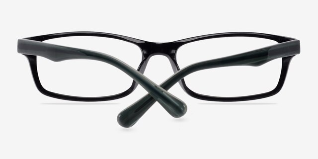 Amoure Black AcetateEyeglass Frames from EyeBuyDirect, Closed View
