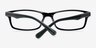 Amoure Black AcetateEyeglass Frames from EyeBuyDirect, Closed View