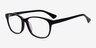 Bronson Black AcetateEyeglass Frames from EyeBuyDirect, Angle View