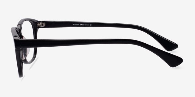 Bronson Black AcetateEyeglass Frames from EyeBuyDirect, Side View