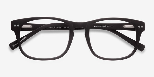 Carla Café AcétateMontures de lunettes de vue d'EyeBuyDirect, Vue Rapprochée