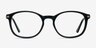 New Bedford Black AcetateEyeglass Frames from EyeBuyDirect, Front View