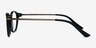 New Bedford Black AcetateEyeglass Frames from EyeBuyDirect, Side View
