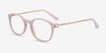 New Bedford Faded Rose Acetate, MetalEyeglass Frames from EyeBuyDirect, Angle View