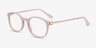 New Bedford Faded Rose Acetate-metalEyeglass Frames from EyeBuyDirect, Angle View