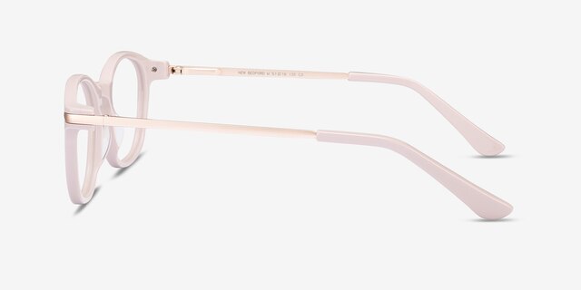 New Bedford Faded Rose Acetate-metalEyeglass Frames from EyeBuyDirect, Side View