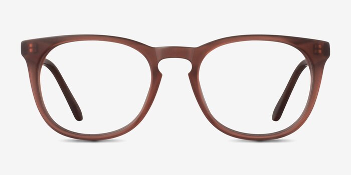 Providence Matte Brown Acetate Eyeglass Frames from EyeBuyDirect