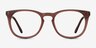 Providence Matte Brown AcetateEyeglass Frames from EyeBuyDirect, Front View