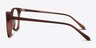 Providence Matte Brown AcetateEyeglass Frames from EyeBuyDirect, Side View