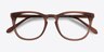 Providence Matte Brown AcetateEyeglass Frames from EyeBuyDirect, Closed View