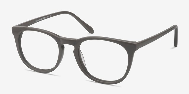 Providence Warm Gray AcetateEyeglass Frames from EyeBuyDirect, Angle View