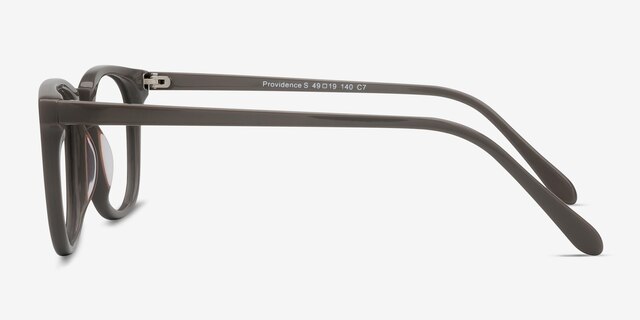 Providence Warm Gray AcetateEyeglass Frames from EyeBuyDirect, Side View