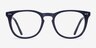 Providence Matte Navy AcetateEyeglass Frames from EyeBuyDirect, Front View