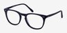 Providence Matte Navy AcetateEyeglass Frames from EyeBuyDirect, Angle View