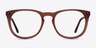 Providence Matte Brown AcetateEyeglass Frames from EyeBuyDirect, Front View