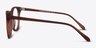 Providence Matte Brown AcetateEyeglass Frames from EyeBuyDirect, Side View