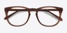Providence Matte Brown AcetateEyeglass Frames from EyeBuyDirect, Closed View