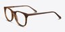 Providence Brown Striped AcetateEyeglass Frames from EyeBuyDirect, Angle View