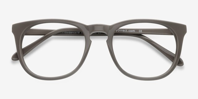 Providence Warm Gray AcetateEyeglass Frames from EyeBuyDirect, Closed View
