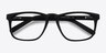 Rhode Island Matte Black AcetateEyeglass Frames from EyeBuyDirect, Closed View